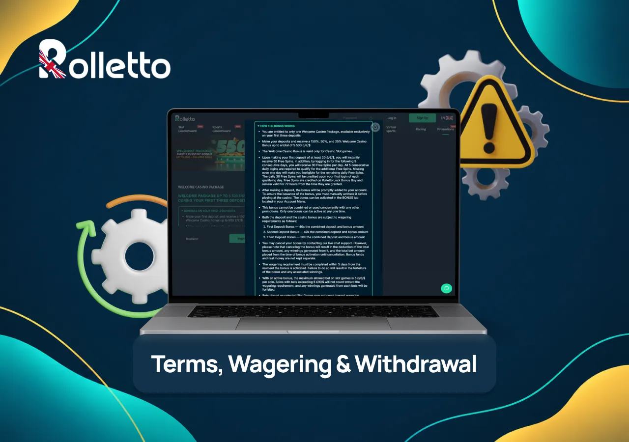 rolletto withdrawal