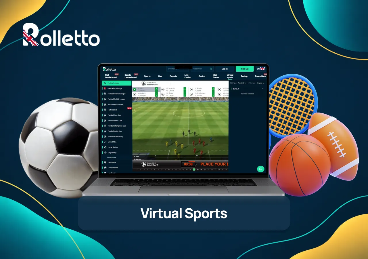 rolletto virtual sports